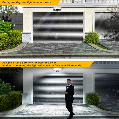 Wireless Battery Powered Motion Sensor Flood Light 1500 Lumens Super Bright IP65 Waterproof Security Spotlight With Wide Angle Detection For Yard Driveway Garage No Wiring Hassle