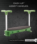 Ergonomic Garden Kneeler With Tush Pad And Handles For Pain Free Kneeling While Gardening Senior Friendly Versatile Garden Stool Kneeler Lightweight Yet Sturdy Made In USA, green