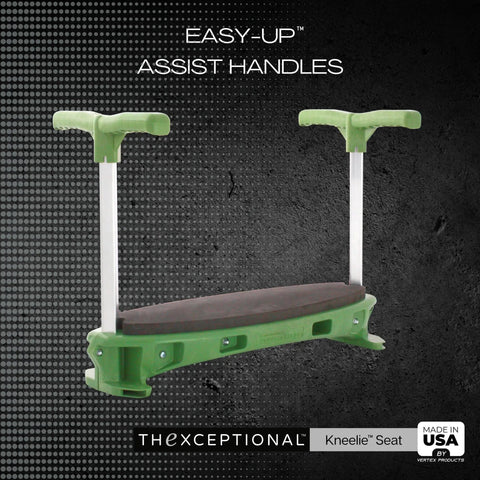 Ergonomic Garden Kneeler With Tush Pad And Handles For Pain Free Kneeling While Gardening Senior Friendly Versatile Garden Stool Kneeler Lightweight Yet Sturdy Made In USA, green