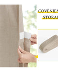 Linen Door Curtain 80 Inch Length For Doorways And Rooms Privacy On Point And Light Filtering Perfect Room Divider Accordion Style
