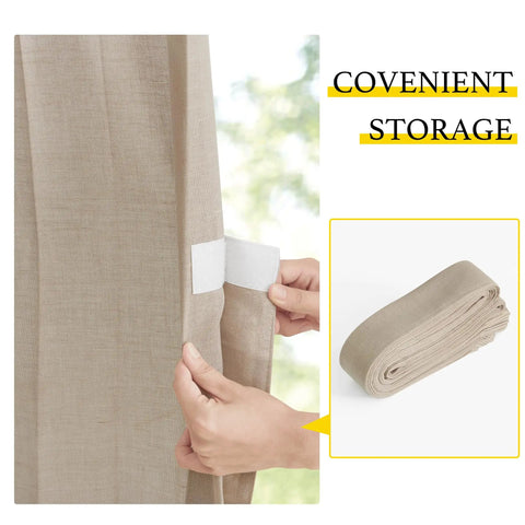 Linen Door Curtain 80 Inch Length For Doorways And Rooms Privacy On Point And Light Filtering Perfect Room Divider Accordion Style