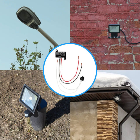 Weatherproof No Brainer Dusk To Dawn Photoelectric Sensor Switch for Outdoor Lighting 120V flush mount 600W tungsten UL listed