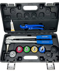 Manual PEX Pipe Expander Tool Kit With Five Expansion Heads 3/8 1/2 5/8 3/4 1 Inch for ProPEX fittings with carry case