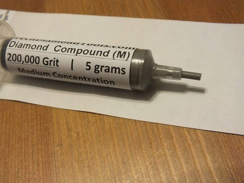 Pro Grade Diamond Polishing Compound Kit, Three Piece Set With 14 000, 100 000 And 200 000 Grits, Oil Based Paste, Syringe Pack, 200 000 Grit