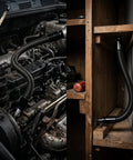 Secure Socket Locking 360 Degree Flexible Wrench Extension Rod For Workin In Tight Spots Bendable Extension Bar installed in engine and shelf