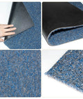 20 Pack 20x20 Inch Carpet Tiles With Stickers, Reusable, PVC Backed, Slip-Resistant, Non Slip Backing, Waterproof, Blue