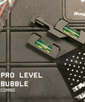Scope Leveling Kit with Picatinny Bubble Levels on a textured surface, for quick setup and precision on your rifle