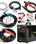 3-In-1 50 Amp Plasma Cutter, 200 Amp TIG Welder And 200 Amp Stick Welder CT-520D with accessories