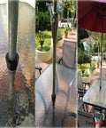Wind Resistant Patio Umbrella Cone Wedge Shim twists to fit for patio table hole or umbrella base, securing pole in windy outdoor.