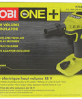 18V One Plus High Volume Power Inflator And Deflator For Mattresses And Recreational Inflatables box packaging