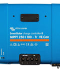 SmartSolar MPPT Charge Controller With VE.Can, 250V, 100 Amp front view showing connection ports