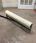 Carpet Protection Film 24 Inch By 50 Foot Self Adhesive Floor Shield Rug Guard roll on carpet, showing easy peel install