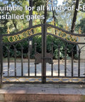 Heavy Duty T Bolt Gate Hinges Pair Handles 700 Lbs Load Bearing Thickened Solid Carbon Steel for J-Bolt installed gates.
