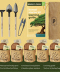 Bonsai Starter Kit With Five Varieties Black Locust Blue Jacaranda Crape Myrtle Pigeon Pea Delonix Regia All In One Deluxe