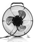 Beefy High Velocity Dual Speed Metal Drum Fan With Sleek Design And Quiet Operation, Durable Metal Construction, 12 Inch Air Circulator front view