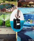 Half Horsepower Submersible Sump Pump 2450 GPH Water Transfer Pump Portable Electric For Hot Tubs Pools Basements Gardens Ponds