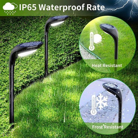 4-Pack 150 Lumen Solar Pathway Lights Waterproof Landscape Lighting For Garden Walkways Driveways Yard Decor