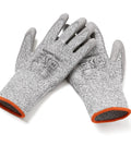 Cut Resistant Safety Work Gloves Level A2 Polyurethane Coated For Dexterity And Grip Touch Screen Compatible Machine Washable Large Size 9