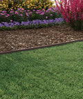 4 Inch Composite Landscape Edging Kit, 40 Foot Brown, Contractor Grade Edging for Lawn and Garden Borders with flowers and mulch