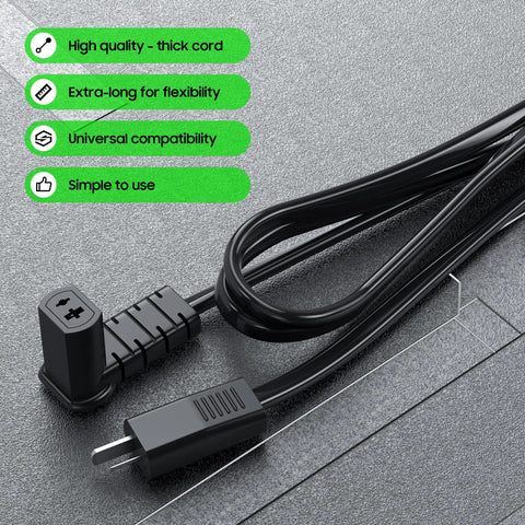 Electric Couch Power Recliner Adapter 29V 2A Power Supply For Most Lift Chairs And Recliners With 2 Pin Flat Round Plug, black thick cord