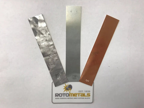 Three Electrode Strip Kit With Zinc Copper And Lead Electrodes 1 Inch By 5 Inch Each Lab Grade Metal Electrodes Sample Pack