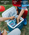 Kids using Road Trip 8 Qt Personal Cooler Compact And Lightweight Insulated Ice Chest That Fits Up To 12 Cans for snacks outdoors