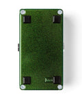 Bottom view of the Analog Delay Pedal With 600Ms Echo And Tape Style Modulation, Bucket Brigade Circuit, green casing.