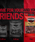 Original Beef Jerky Half Pounder Made With 100 Percent Real Beef Ready To Eat Protein Snack With 10g Per Serving In An 8 Oz Large Bag For Lunches And Outdoor Adventures, Jack Link's pack