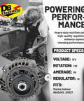 Indmar Marine Alternator 11SI 95 Amp 12V Replacement for 8600002 20827, durable performance for boats and engines