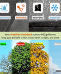 Heavy Duty Waterproof Pellet Grill Cover For Backyard Beast 1200 And RT 1000 Wood Pellet Grills Fade Resistant Outdoor Shield diagram