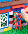 Hand assembling Over 500 Building Blocks With Windows Doors And Roof Pieces For Mega Modular House Builds Tight Fit Compatibility With Major Brands STEM Toy For Kids Birthday Gift Idea