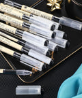12 Pack 0.35mm Black Gel Ink Pens Extra Fine Point for Office and School Use Slick Roller Ball Style Precise Writing