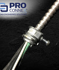 ProConnex C-550 AC/MC Connector with 3/8 inch body showcasing zinc die-cast construction