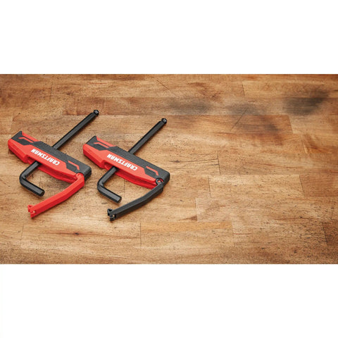 Ball End Hex Key Set 20 Piece With Storage Rack SAE And Metric Allen Wrenches Durable Black Oxide Steel on wooden surface