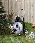 Kick Stubborn Clogs To The Curb With This Heavy Duty Electric Drain Cleaner in outdoor setting with Christmas tree.