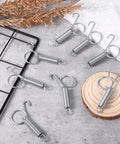 20-pack metal spring latches with hooks for cages and pet crates