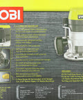 Eight Point Five Amp One And A Half Peak Horsepower Fixed Base Corded Router For Precision Woodworking And Cabinetry Durable Base Ideal For Trim And Dado Work R1631K packaging with features listed and image of the router.