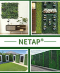 Boxwood Wall Panels 12 Pack 10x10 Inches Realistic Artificial Greenery For Indoor Outdoor Backdrops Faux Foliage Wall Decor For Parties And Weddings Gardens Fences With A Lush Full Look displayed in various settings.