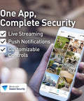 App on smartphone for Add On Bullet Security Cam System With Sensor Spotlight For 1080p Full HD Video Indoor Or Outdoor Use