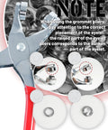 Grommet pliers with 150 Piece Grommet Tool Kit With One Half Inch Silver Eyelets Leather Hole Punch Pliers Grommet Kit instructions