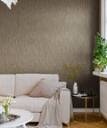 Living room with Taupe Grasscloth Wallpaper Peel And Stick 32 Inch Wide By 354 Inch Long Roll Self Adhesive Textured Faux Grasscloth Contact Paper