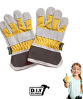 Kid Sized Work Gloves For Little Hands That Stay Safe And Comfortable With Durable Fabric For Everyday Projects, Mixed Color Design