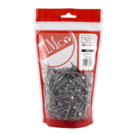 Tough As Nails Annular Ring Shank Nails For Construction And Heavy Duty Framing Real Deal Resealable Bag Holds Half Kilogram Of Premium Silver Steel Fasteners
