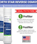 NSROPF4 Reverse Osmosis Pre And Post Filter Set With Change Reminder Tag Replacement For 7287506 Upgraded Version product image