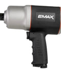 Shop Grade 3/4 Inch Drive Air Impact Wrench Featuring 1400 Ft Lbs Torque And 6000 Rpm Speed And Adjustable Pneumatic Mechanic Tool side view.
