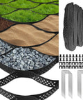Gravel Grid HDPE Heavy Duty 4x33 Ft System With 2 Inch Depth And 1885 Lb Per Sq Ft Load Capacity with stakes and connectors