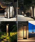 LED Landscape Path Lights Outdoor Waterproof Aluminum Garden Accent Lamps Easy Install 10W 110-220V Warm White in garden setting