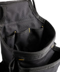 Close-up of Pro Ballistic Suspension Rig For Work With Infinity Tool Belt And LoadBear with multiple barrel bottom pouches