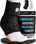 Go To Ankle Brace For Women And Men With Lace Up Adjustable Support And Side Stabilizers For Sprained Ankles And Achilles Tendonitis Relief