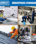 Collage of diverse metalworking and aviation scenes by Midwest Industries Standard tools